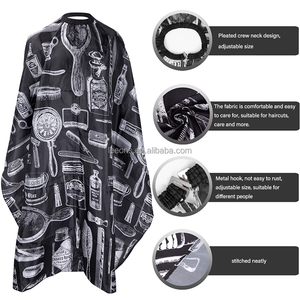 Leeons Custom Pattern Pro Barber <strong>Cape</strong> Hairdressers Gown Hair Styling <strong>Cape</strong> Makeup Apron Hair Cutting Gown for Salon Home Barber - Product Image 4