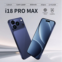 18 Pro Max >7" 5G/LTE AMOLED Octa Core HD 108MP 16GB/1TB 8000mAh 120Hz Double SIM Android 15 Reconnaissance Faciale Français/Espagnol