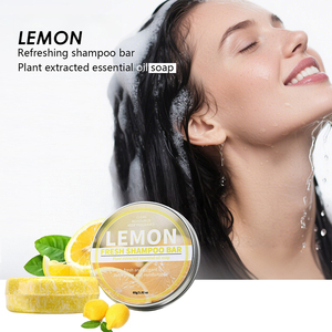 Natural Organic <b>Shampoo</b> Bar Lemon Plant Extract Oil Thinning Strengthens Thickens Controls Oil Cleansing <b>Volume</b> For Women & Men - Product Image 1