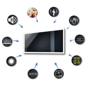 Espejo inteligente de pared para baño, luz Led retroiluminada con pantalla táctil antiniebla - Product Image 5