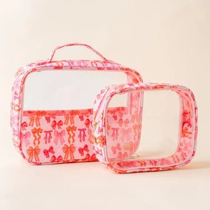 Sac de toilette de voyage de dessin animé avec séparation sec/humide pour femmes, ensemble de rangement portable imperméable pour la baignade et la natation, trousse de maquillage - Product Image 4