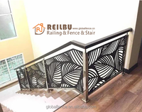Reilbu Nouveau Design Panneau en aluminium découpé au laser Installation avec poteaux Montage latéral Montage supérieur Pont Terrasse Garde-corps