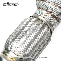 Downpipe BSK dengan Katalis untuk BMW Seri 3 318/318i G20 B48 2.0T 2020-2024 Sistem Knalpot Boska Stainless Steel dengan Katalis