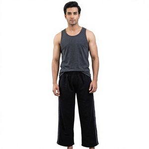 Pantalon Cargo Homme Élégant et Personnalisé 100% Coton Coupe Slim Imprimé Taille Élastique Décontracté Style Empilé Haute Qualité - Product Image 1