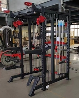Appareil de musculation multifonction tout-en-un : Smith Machine, Cable Crossover, Power Rack, Machine à Squat, en Acier Inoxydable, Réglable