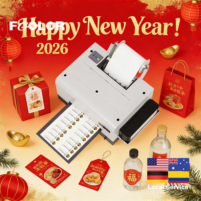 2026 New Design Roll to Roll Digital Label Paper Film Printer and Roll Label Die Cutter Machine Inkjet Printers New Product 2026