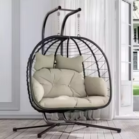 Hamac suspendu en forme d'œuf pour jardin, balançoire pour enfants, chaise suspendue pour patio, pour intérieur et extérieur