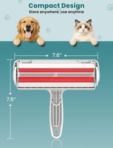 Rouleau Brosse Nettoyant Réutilisable Personnalisé pour Poils d'Animaux (Chats, Chiens) et Tapis – Éliminateur de Peluches et Poils de Chat - Product Image 2