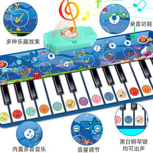 Tapis musical pour bébé avec piano et jouets animaux, tapis de jeu et d'éveil pour enfants, nouveau style transfrontalier - Product Image 4