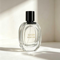 Flacons de parfum modernes emboîtables, faible MOQ, emballage cosmétique vide, flacon de parfum de luxe 50 ml en verre avec boîte