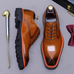 Chaussures habillées britanniques de luxe pour hommes, style designer, best-seller, à lacets, pour le travail, respirantes et imperméables pour le printemps - Product Image 2