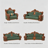 Ensemble de canapés en cuir de vachette avec structure en bois massif moderne, durable, écologique, imperméable, facile à nettoyer, design luxueux et raffiné pour le salon