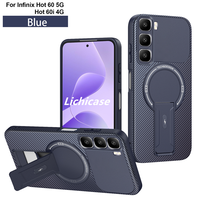 Coque de téléphone magnétique forte à trou de précision antidérapant Lichicase pour Infinix Hot 60 60i 60Pro 60Pro + coque arrière en TPU