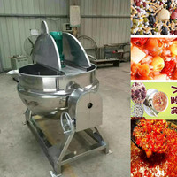 Cuisinière commerciale pour soupes épaisses, grande capacité, pour extérieur, ensemble de sauces, 50-1000 litres, pot de cuisson et de mélange industriel automatique de petite taille