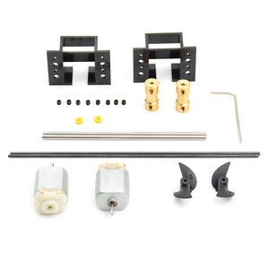 Matériel de modélisme OKYN4291, kit de coque de bateau télécommandé à double moteur 130 - Product Image 1