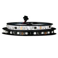 Bande lumineuse à couleurs illusionnistes 5050-RGB-2811, 60 LED, 12V, 10MM, FPC, bande lumineuse LED IP20, pixel, extérieur