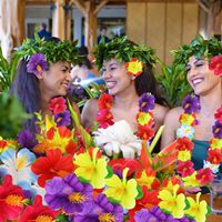 Grosir bunga Hibiscus bunga palsu Hawai bunga tropis untuk pesta Safari Hawaii Luau tema Pantai Hutan BBQ