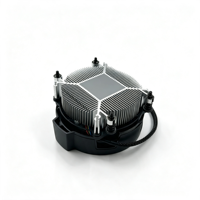 Refroidisseur de processeur AMD Wraith 65W TDP 4 broches PWM à roulement hydraulique, faible bruit, dissipateur thermique en aluminium pour processeur de bureau AMD AM4 AM5