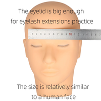 Modèle de tête Extensions de cils Cosmétologie Mannequin poupée visage tête pour cils maquillage pratique modèle Extensions de cils formation