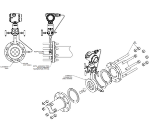 Medidor de Flujo de Placa de Orificio Compacto Inalámbrico Rosemount 3051SFC de Alta Precisión con Transmisor de Presión Inalámbrico en Línea - Product Image 6