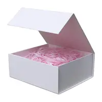 Caja de cartón plegable para accesorios de cabello, caja de regalo magnética de papel de regalo romántico