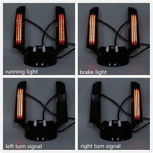 ระบบบังโคลนหลัง YHMOTO พร้อมไฟเลี้ยว LED สำหรับรถ H-D Touring FLHR FLHX Street Glide ปี 2014-2023 รุ่นขยาย - Product Image 3