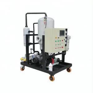 Small Portable Stainless Steel Type Oil Purifier Oil Filter Machine waste engine oil recycling machine factory