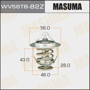 เทอร์โมสตัทหล่อเย็นเครื่องยนต์รถยนต์ MASUMA WV56TB-82Z <span class=keywords><strong>ราคา</strong></span>โรงงาน สำหรับรถยนต์โตโยต้า 1az Noah 2004 Yaris Corolla - Product Image 2