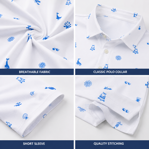 Polo Náutico Premium Personalizado para Hombre, Ropa de Golf de Alto Rendimiento con Absorción de Humedad, Marca Privada, Ropa de Resort OEM - Product Image 3