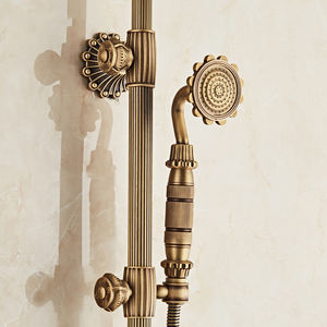 Ensemble de douche classique chromé avec jets doux et puissants, robinet mural monocommande pour usage hôtelier, design européen, robinet <span class=keywords><strong>WC</strong></span> - Product Image 3