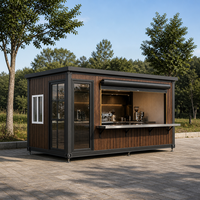 Cabine préfabriquée en conteneur pour poste de garde, guichet de billetterie et petit magasin de détail