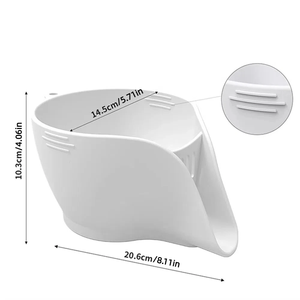 Cesta de drenaje de silicona con boquilla, colador pequeño de cocina, filtro de agua multifunción, colador de fregadero para lavar frutas - Product Image 6