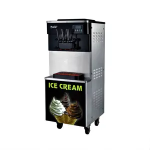 3 Flavors Ice Cream Machine / Soft Serve Ice-Cream Machine for sale