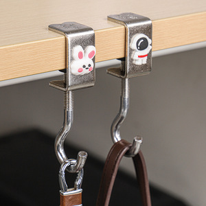 Zhan Han <b>Desk</b> Hook 360 Degree <b>Rotating</b> Iron Hook For Backpack Student Use - Product Image 2