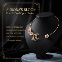 Collier ras du cou en perles, grand design perlé, style tendance pour femme, accessoires légers et décontractés pour le quotidien