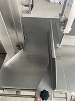 Scie à os électrique commerciale en acier inoxydable, machine industrielle de découpe de viande et d'os congelés, scie à os de table pour boucher