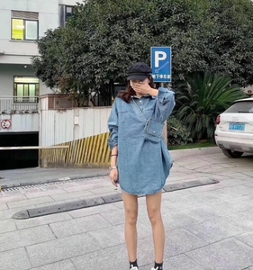 Nuova <span class=keywords><strong>Giacca</strong></span> di Jeans Oversize Casual da <span class=keywords><strong>Donna</strong></span> per Primavera e Autunno con Borsa Blu e <span class=keywords><strong>Nera</strong></span> - Product Image 4