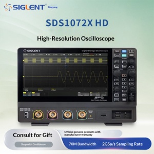 Osciloscopio de Almacenamiento Digital Siglent SDS1074/1102/1202X, Resolución Vertical de 12 bits, Pantalla Táctil de Alta Definición - Product Image 1