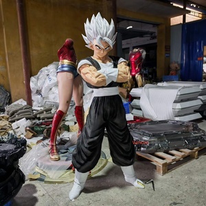 Estatua de Resina de Alta Calidad de <span class=keywords><strong>Dragon</strong></span> <span class=keywords><strong>Ball</strong></span> Z Gogeta Ultra Instinct, Escultura de Goku Pintada a Mano, Figura Coleccionable de Anime Grande - Product Image 4
