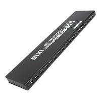 Divisor/Distribuidor de Pantalla Hardrock Metal 4K 1 Entrada y 16 Salidas con Gestión de Energía para Monitoreo de Seguridad/Juegos/Periféricos de Computadora