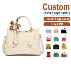 Bolso Bandolera Bordado Estilo Chino 2025, Nuevo, para Mujer, Bolso de Mano de Cuero Beige con Detalle Floral - Product Image 1