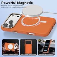 Coque de téléphone portable antichoc rigide avec design animal magnétique compatible et moulage par injection