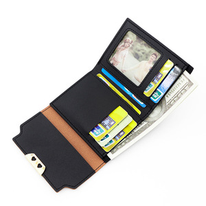 <span class=keywords><strong>Portafoglio</strong></span> porta carte di credito corto da ragazza carina Cat Designs portamonete piccolo a tre pieghe <span class=keywords><strong>portafoglio</strong></span> multifunzione in tinta unita per donna - Product Image 3