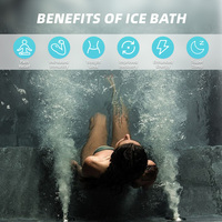 Recuperación 1 Personas Interior Exterior Baño de hielo de madera Hielo para Fitness Enfriador de inmersión en frío Baños de hielo Bañera de inmersión en frío