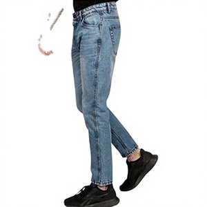 Última Moda en Jeans de Mezclilla para Hombre, Estilo Inglés, Corte Ajustado, Transpirables, Lavado Clásico, Peso Medio, Venta al Por Mayor OEM, Más Vendidos - Product Image 6
