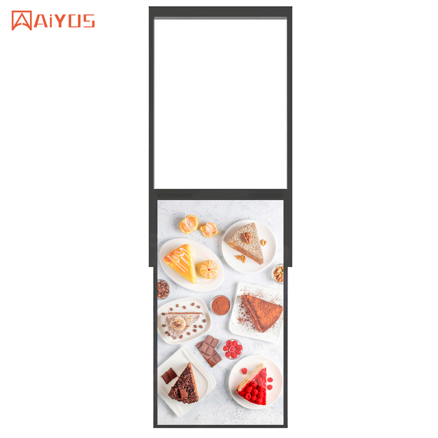 Ultra-Thin Bezel High Brightness Hanging Shop Window LCD Display Advertising Screen Double Sided Digital Signage Media Player