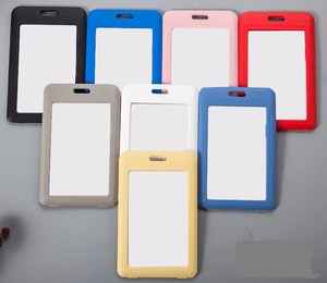 双面耐用升华聚氯乙烯徽章名片夹，带热转印，用于促销和商务礼品 - Product Image 1