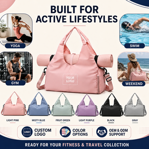 Entrega Rápida: Bolsa de Ginástica Moderna com Logotipo Personalizado, Elegante para Viagem, Bagagem de Mão, Ultraleve para Atividades ao Ar Livre, Preço de Fábrica, Bolsa de Yoga Sofisticada - Product Image 5