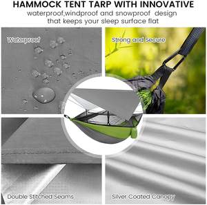 Wuqi — <span class=keywords><strong>hamac</strong></span> de Camping en Nylon, lit-balançoire <span class=keywords><strong>avec</strong></span> <span class=keywords><strong>moustiquaire</strong></span> <span class=keywords><strong>et</strong></span> bâche de pluie, léger, facile à transporter, offre spéciale, nouvelle collection - Product Image 5