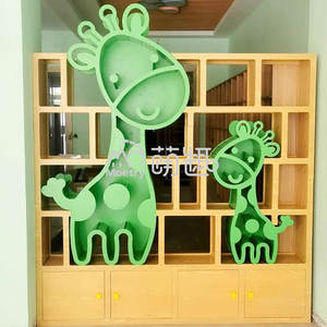 Estantería de Madera con Forma de Jirafa para Libros, Muebles <span class=keywords><strong>Montessori</strong></span> para Escuela, Jardín de Infancia, Sala de Lectura, <span class=keywords><strong>Librería</strong></span> para Preescolar - Product Image 6